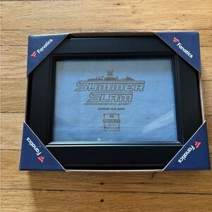 WWE 2025 Summerslam frame with engraved canvas